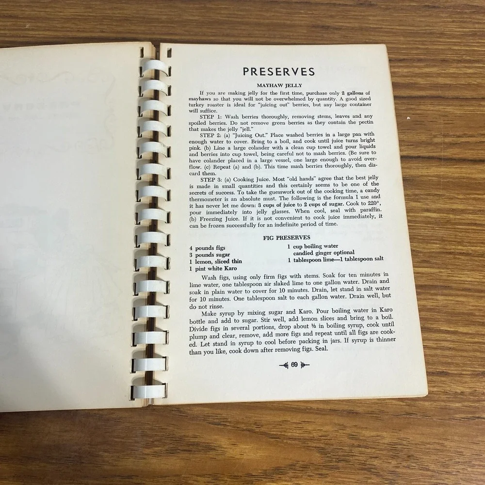 Excelsior House 1968 Vintage Cookbook Jessie Allen Wise Garden Club Jefferson TX